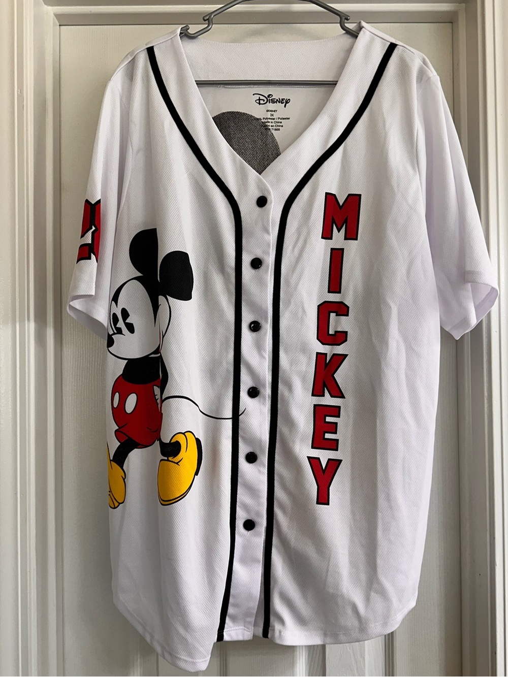NEW Disney Women’s 3x Mickey Mouse Jersey Disneyland